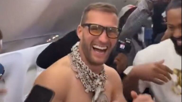 Kirk Cousins Goes Viral After Dancing On Plane Shirtless With Chains   Untitled Design 5 768x432 