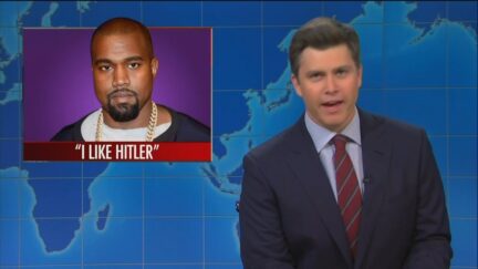 SNL Takes On Kanye's Hitler Love For First Time On Weekend Update — Takes Hard Swipe at Trump Too