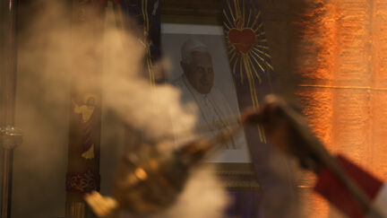 Memorial mass for Pope Emeritus Benedict XVI at St. Antoine Catholic Church in Istanbul, Turkey