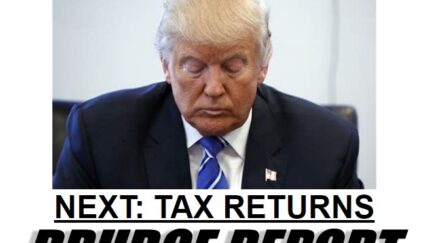 Drudge's Trump banner