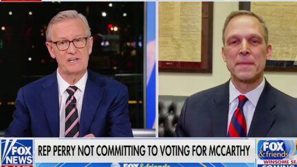 1 WATCH Fox's Steve Doocy Tells GOP Rep. He's Heard Trump Is In Mix to Be Speaker Amid Revolt — And Doesn't Get Shot Down
