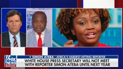 Tucker Carlson interviews Simon Ateba
