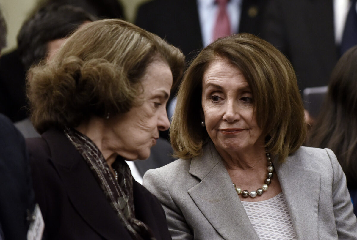 House Speaker Nancy Pelosi (D-Calif.) and Sen. Dianne Feinstein (D-Calif.)