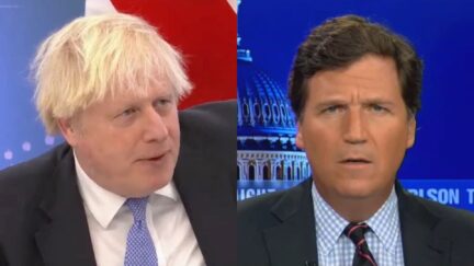 Boris Johnson and Tucker Carlson