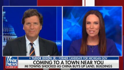 Tucker Carlson and Tudor Dixon