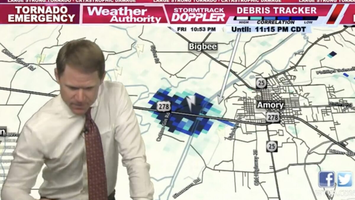 VIDEO: WTVA's Matt Laubhan Says Prayer On Air During Mississippi Tornado