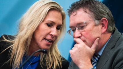 Marjorie Taylor Greene and Thomas Massie