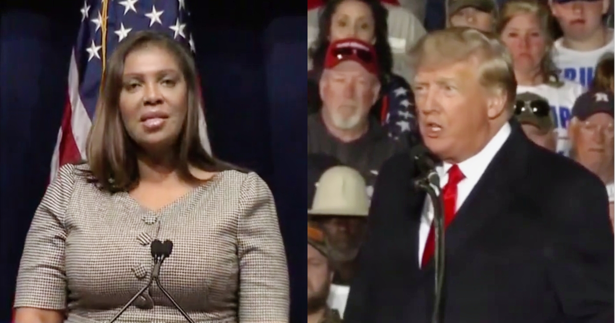 Trump Unloads Oppo File on ‘Soros-Funded’ Letitia James Before Monday Court Appearance