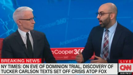 Oliver Darcy and Anderson Cooper