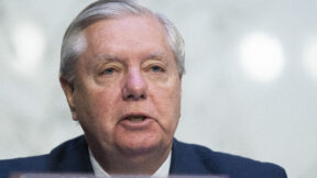 Ranking members Lindsey Graham, R-S.C., speaks during a Senate Judiciary Committee hearing on Russia's actions during the war with Ukraine, Wednesday, April 19, 2023, on Capitol Hill in Washington.