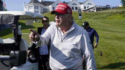 Donald Trump at LIV Golf event