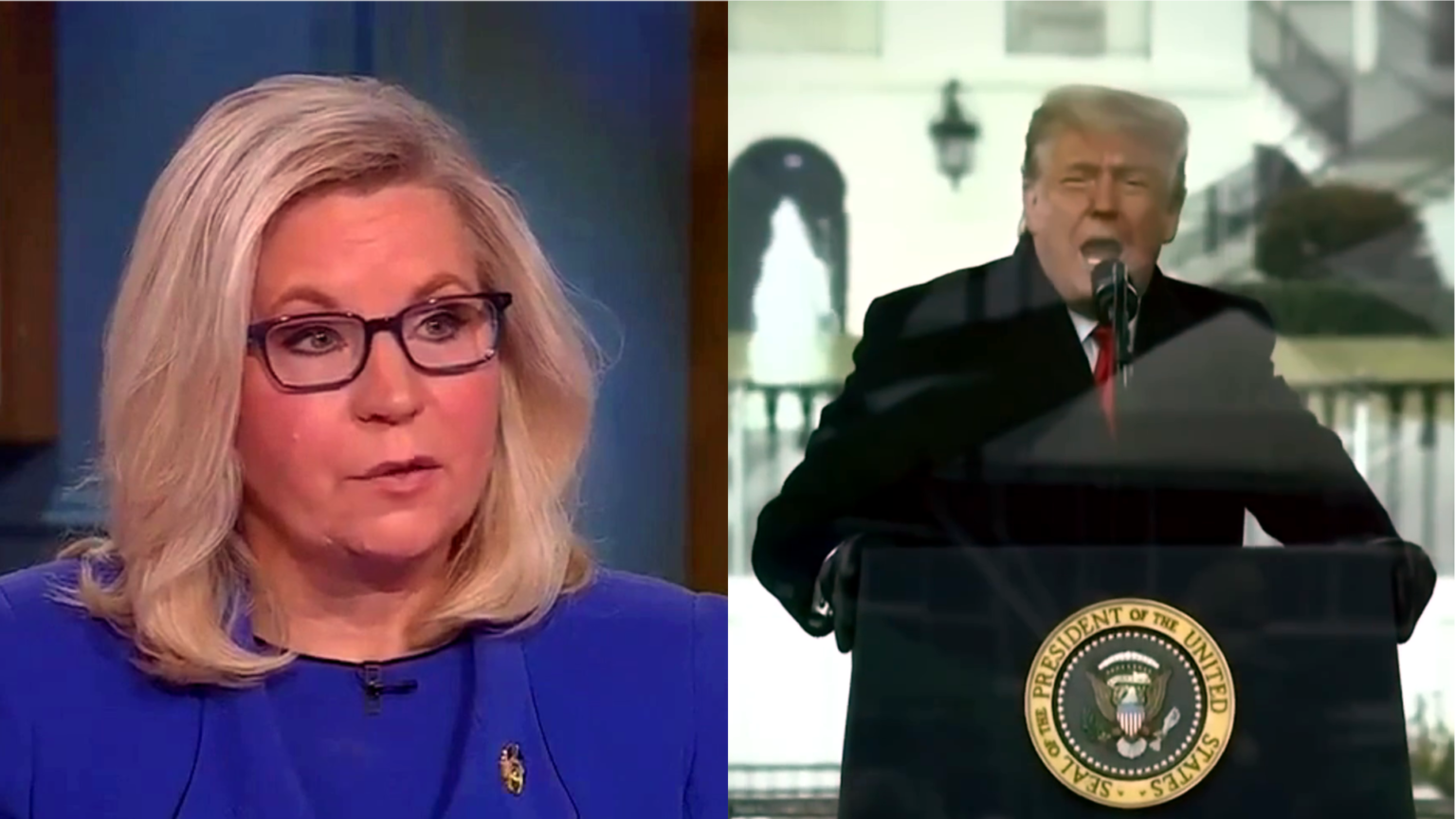 Trump Hits Back at 'Crazy Liz Cheney' Over Book Claims