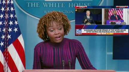 1 Jean-Pierre Draws Laugh At Briefing When Asked About Fox News Graphic Calling Biden 'Wannabe Dictator'