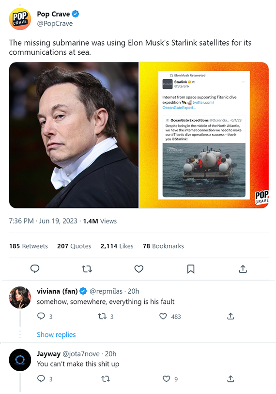 Snopes Changes Rating On Musk, Missing Sub From True To False