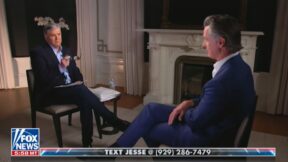 Sean Hannity and Gavin Newsom