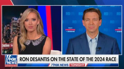 Kayleigh McEnany and Ron DeSantis