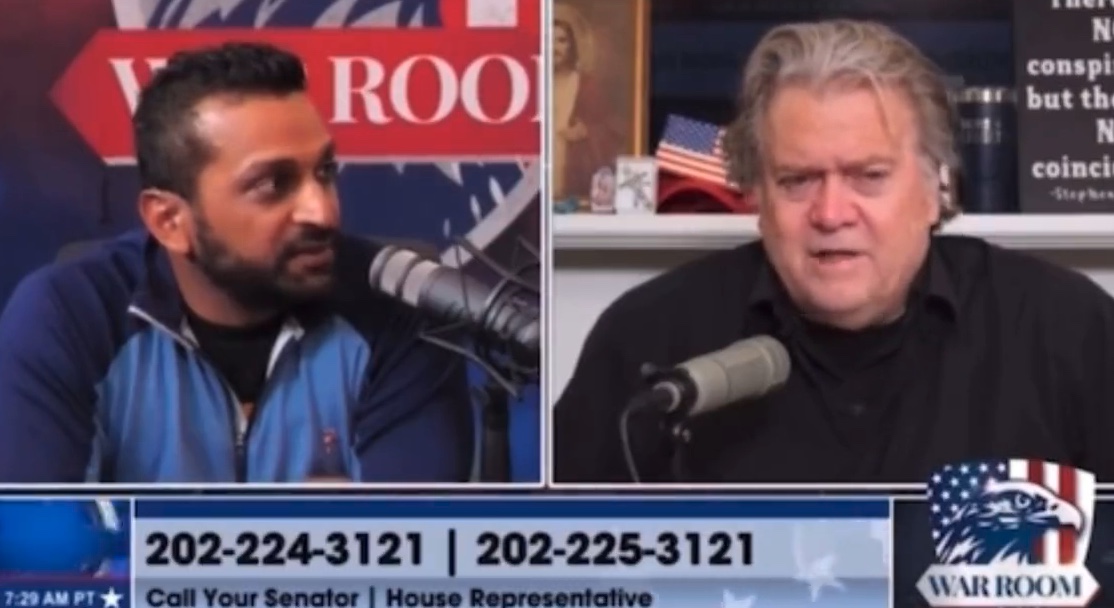 Steve Bannon and Kash Patel