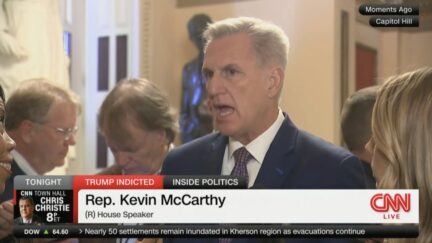Kevin McCarthy talking about Trump indictment