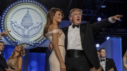 Donald and Melania Trump at Jan. 20, 2017 Inaugural ball