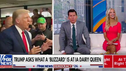 'I Wish I Was There!' Fox Hosts Crack Up Over Trump's Blizzard Confusion — Gush Over DQ Photo Op