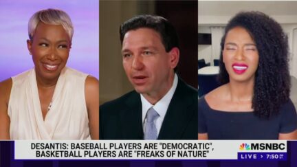 'Racism and White Supremacy Oozes!' MSNBC Crew Stunned By DeSantis Remarks About Basketball Players
