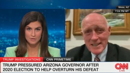 Kaitlan Collins and Rusty Bowers