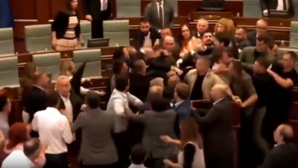 Kosovo Assembly brawl