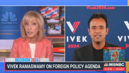 Vivek Ramaswamy Snaps at Andrea Mitchell During Interview