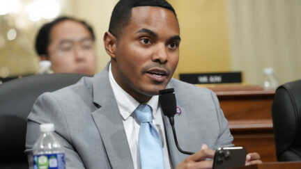 Rep. Ritchie Torres, D-N.Y., questions witnesses during a hearing of a special House committee dedicated to countering China, on Capitol Hill, Tuesday, Feb. 28, 2023, in Washington.