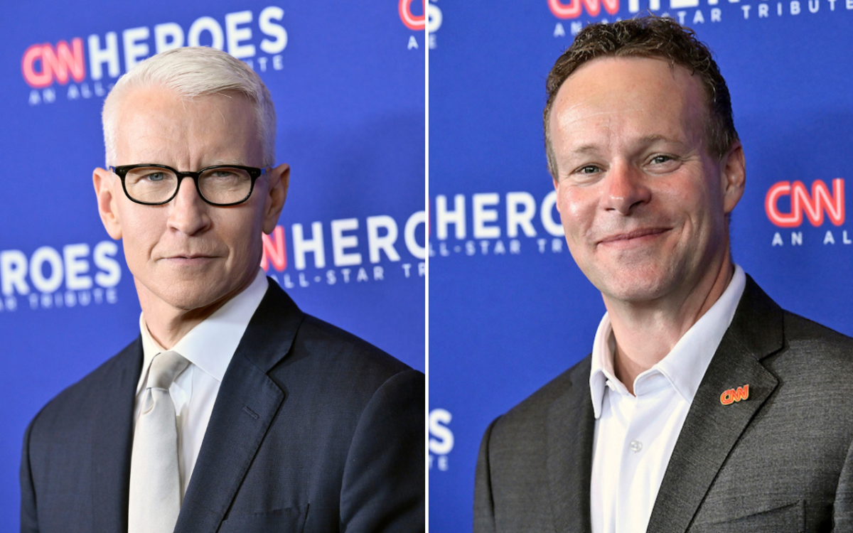 Anderson Cooper and Chris Licht