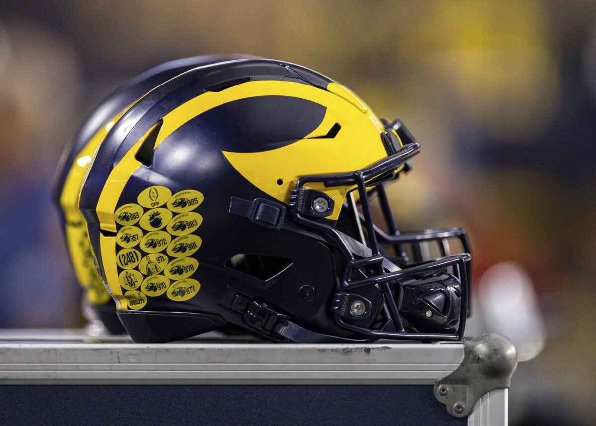 University of Michigan football helmet