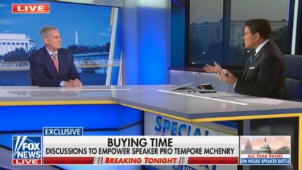 Kevin McCarthy and Bret Baier