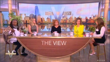 Whoopi Goldberg, Sara Haines, Joy Behar, Sunny Hostin, and Alyssa Farah Griffin