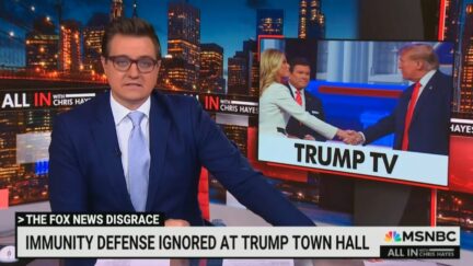 Chris Hayes Slams ‘Supposed Newsman’ Bret Baier Over ‘Obsequious Questions’ During Trump Town Hall (mediaite.com)