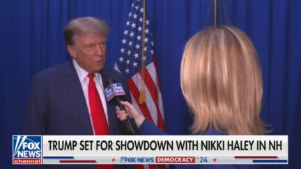 Donald Trump and Martha MacCallum