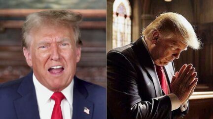 Trump Rants About His 'POLE NUMBERS' — Posts Bizarre SIX-FINGERED Pic Of Him Praying In Truth Social Spree