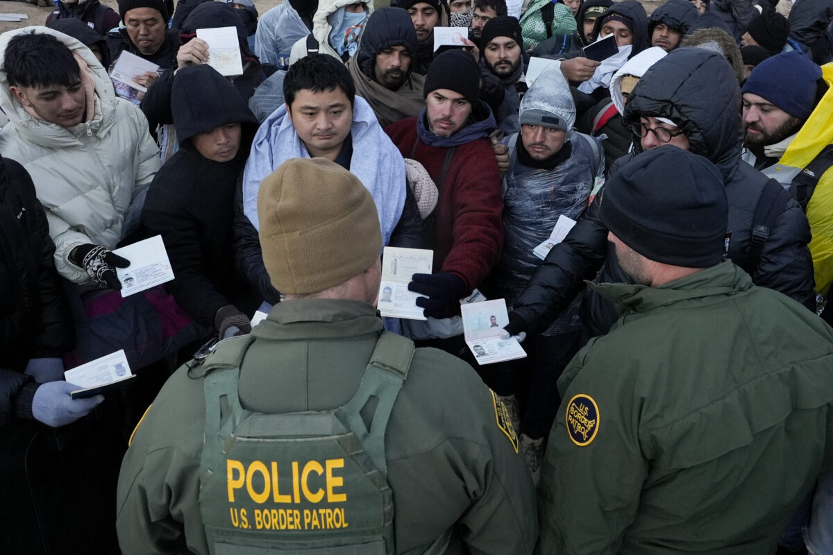Migrants at the US-Mexico border