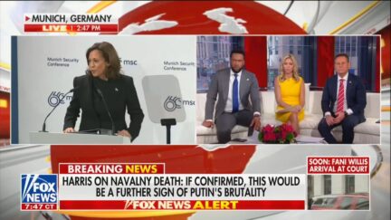 Kamala Harris, Lawrence Jones, Ainsley Earhardt, and Brian Kilmeade