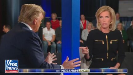 Donald Trump and Laura Ingraham