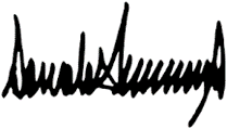 Trump signature