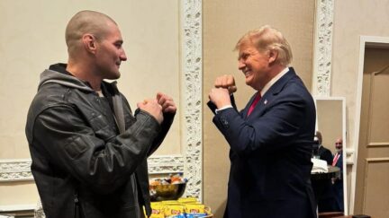 Sean Strickland and Donald Trump