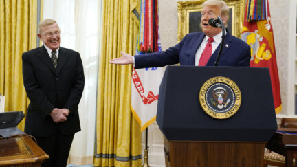 Donald Trump and Lou Holtz