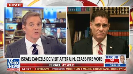 Side by side images of Bill Hemmer and Ron Dermer