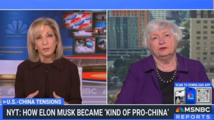 Andrea Mitchell Asks Janet Yellen If Elon Musk Is a National Security Threat
