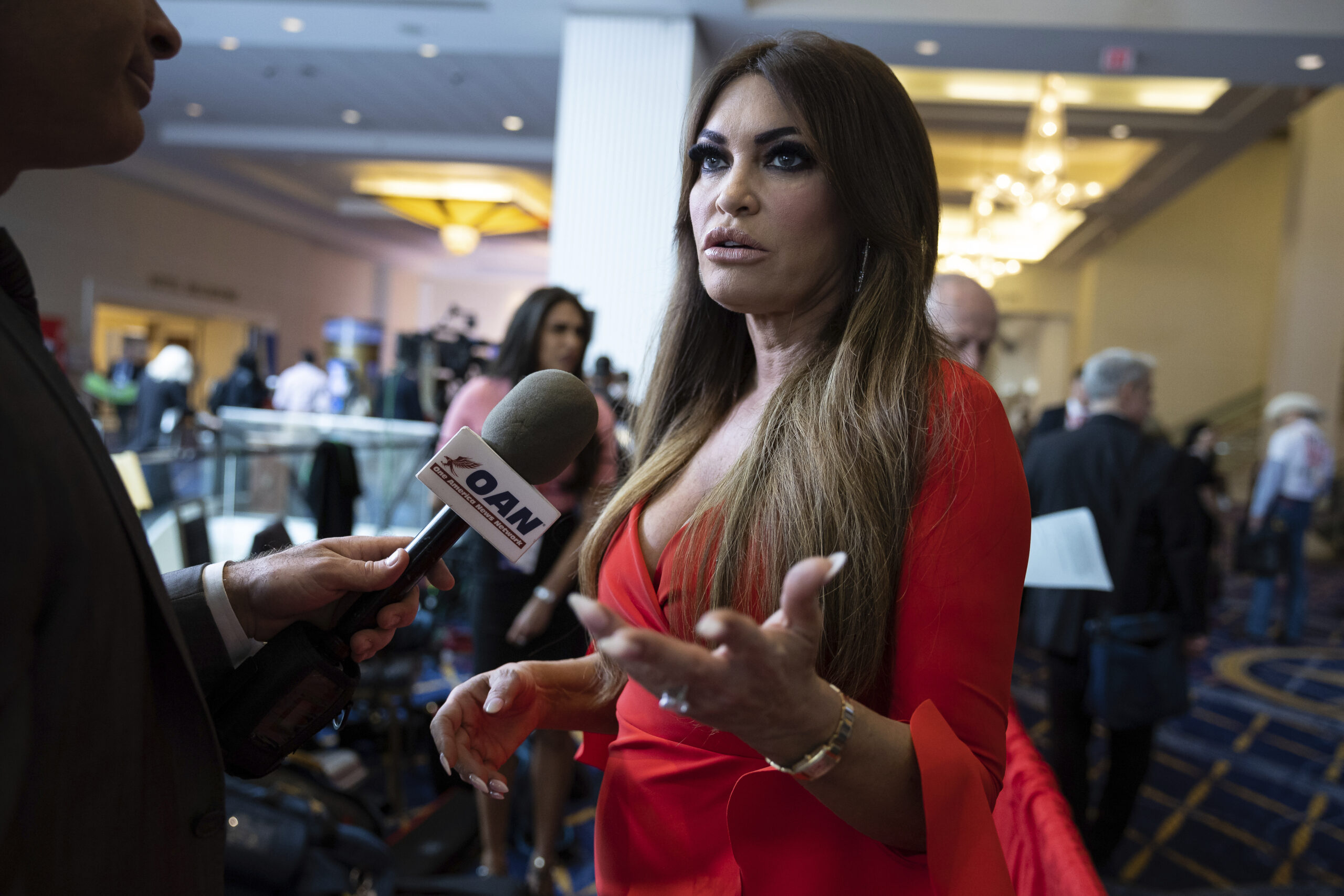 Kimberly Guilfoyle gives an interview to One America News Network