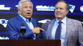 New England Patriots owner Robert Kraft and Bill Belichick
