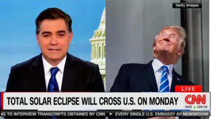 CNN's Jim Acosta Delivers Warning About Eclipse Safety — With Help From Donald Trump