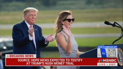 Donald Trump and Hope Hicks