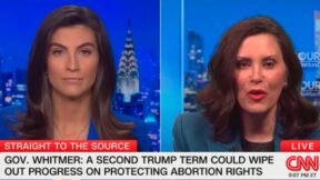 Kaitlan Collins and Gretchen Whitmer