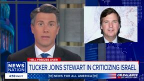 Leland Vittert and Tucker Carlson